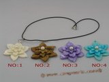 sp024 45mm carve flower-design shell Pendant