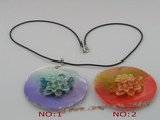 sp027 50mm round shell Pendant,different color