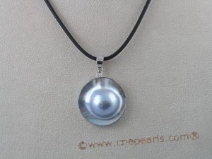 SP032 sterling Mabe pearl shell pendant in wholesale