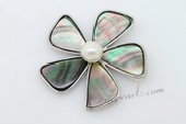 sp056 45mm flower-design Abalone shell Pendant wholesale