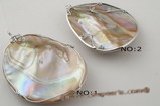 sp118 Stylish nature shape mother of pearl  shell  pendant on sale,55*70mm