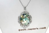 sp123 40*55mm oval pattern mother of pearl pendant in factory price
