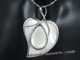 sp130 wholesale 40mm heart pattern mother of pearl shell pendant