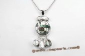 Sp153 28*60mm Pattern abalone Shell Pendant Necklace