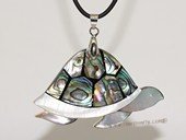 sp172 Lovely turtoise design  mother of pearl shell pendant