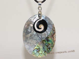 sp174  39*50mm  mother of pearl shell pendant