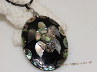 sp175   40*53mm turtoise design mother of pearl shell pendant