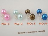 spe191 special colorized freshwater bread pearl stud earrings in wholesale price