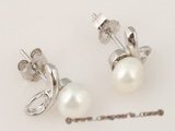 spe204 wholesale 5.5-6mm White bread Pearl Bridal Stud Earrings