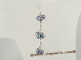 spe217 Pierced dangle earrings dropping with grape design cultured pearl