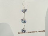 spe217 Pierced dangle earrings dropping with grape design cultured pearl