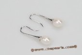 spe360 Fancy 6-7mm Rice shape Pearl Horn Dangle Earrings