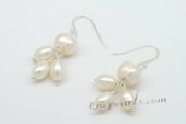 Spe434 New Style Rice Pearl and Potato Pearls Hook Earrings