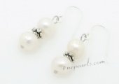 Spe478 Designer Potato Pearl Dangle Earrings with Sterling Silver Hook