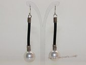 spe596 Dangle earrings dangling with 14mm sea shell pearl