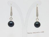 Spe618 7-7.5mm Round Pearl Hook Dangle Earrings Wholesale