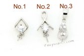 spm049 Five pieces designer pendant mountings in 925 sterling silver