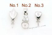 spm061 wholesale 925 sterling silver designer pendant mountings in  Five pieces