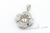 spm073 Designer sterling silver inserting pendant mounting