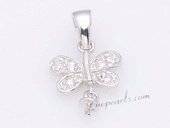 Spm186 Sterling Silver Dragonfly Design Pendant Tail For Pendant Marking