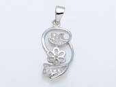 spm193 Newest Sterling Silver Pendant Tail For Pendant Marking