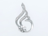 spm194 Newest Sterling Silver Pendant Tail For Pendant Marking