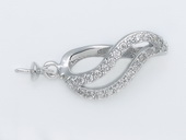 spm197 Newest Sterling Silver Pendant Tail For Pendant Marking