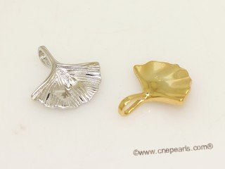 spm300 Sterling Silver Fan Design Pendant Mounting For Jewelry Marking