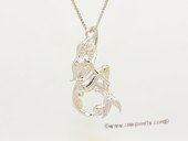 spm302 Sterling Silver Sitting Mermaid Design Pendant Mounting For Jewelry Marking