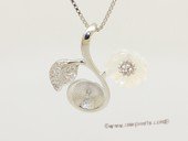 spm303 Sterling Silver Flower Design Pendant Mounting For Jewelry Marking