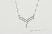 spm333 Sterling Silver  Necklace Pendant Mounting With Chain