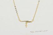 spm334 Sterling Silver Pendant Mounting in Gold Color with chain