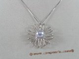 spp071 Wonderful 925silver flower bridal Pendant with bread pearl on sale