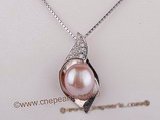 spp074 Wholesale big size bread pearl sterling calycine pendant in low price