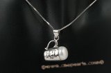 spp175 Exquisite 925 sterling silver cup design pearl pendant