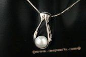 spp193 sterling silver 7-7.5mm freshwater bread pearl pendant