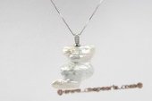 spp230 Unique Freshwater Baroque Pearl Pendant in Sterling Silver