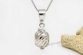 spp343 Wholesale 925Silver Cage Pendant with Round Pearl