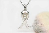 spp345 Fashion Round Pearl Cage Pendant in Sterling Silver