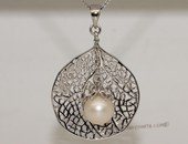 spp412 925 silver Sea Fan design Pendant jewelry dangle freshwater pearl