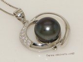 Spp423 Sterling Silver Circle of Illusion Pearl Pendant  for Women on Sale