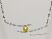 spp545  sterling silver 5-5.5mm freshwater bread pearl pendant