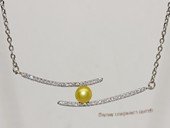 spp545  sterling silver 5-5.5mm freshwater bread pearl pendant
