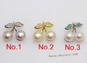 spp557 Leaf design 7-7.5mm bread pearl 925silver pendant