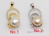 spp559 Unique 10-10.5mm bread pearl sterling silver pendant