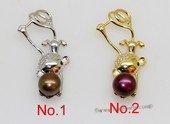 spp560 Lovely 7-7.5mm Bread Freshwater Pearl 925silver Pendant