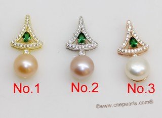 spp575 Fashion 8-8.5mm bread pearl sterling silver pendant