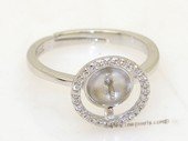 srm030 Fashion sparkling sterling silver Ring Setting in wholesale