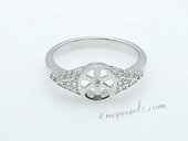 Srm031 Fashion sparkling Ring Setting in sterling silver wholesale,US size 7