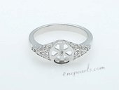 Srm031 Fashion sparkling Ring Setting in sterling silver wholesale,US size 7